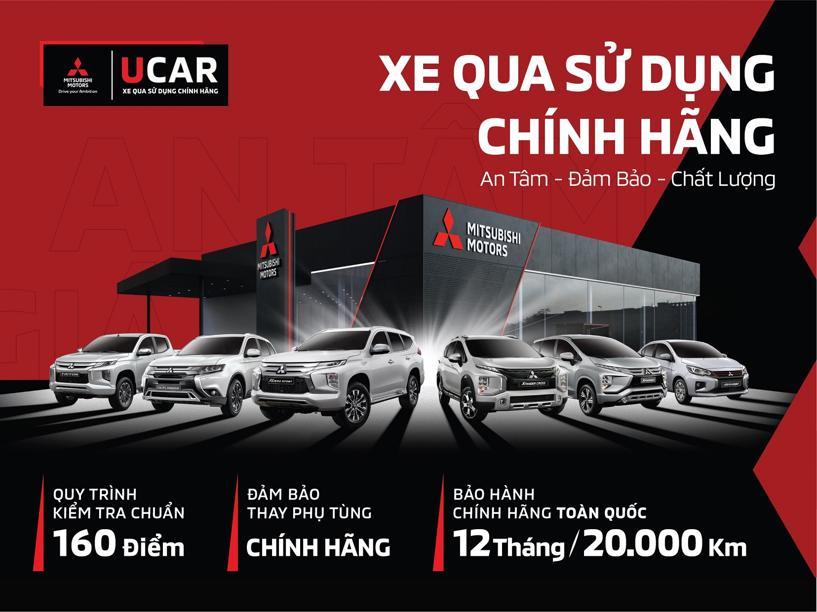 xe qua sử dụng mitsubishi bình phước